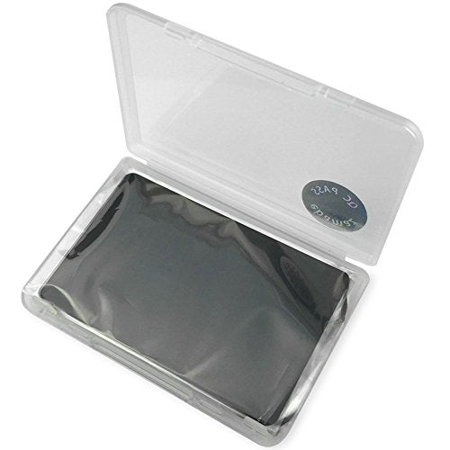 Ebamaz Metal Business Cards Tablet Thick 86X54mm Pack of 10PCS (Stainless Steel 0.5mm thickness, Original Finishing Black, Blank) ebamaz