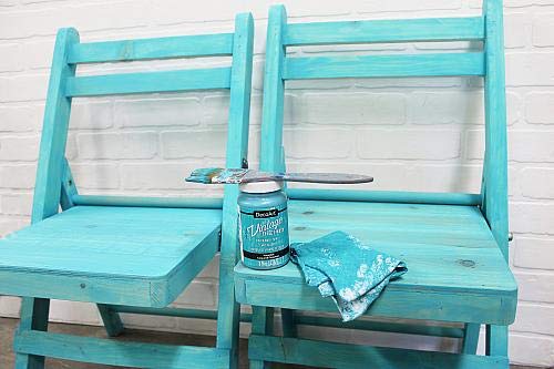 Decoart Blue Vintage Effect Wash 8oz DecoArt