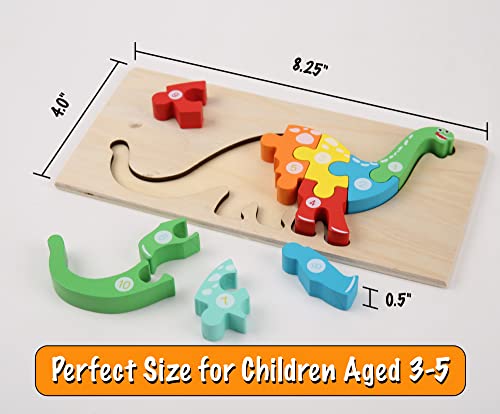 Montessori Mama Wooden Toddler Puzzles for Kids Ages 3-5, Montessori Toys for 2 Year Old, Wooden Puzzles for Toddlers 1-3 Years, 4-Pack Toddler Montessori Mama