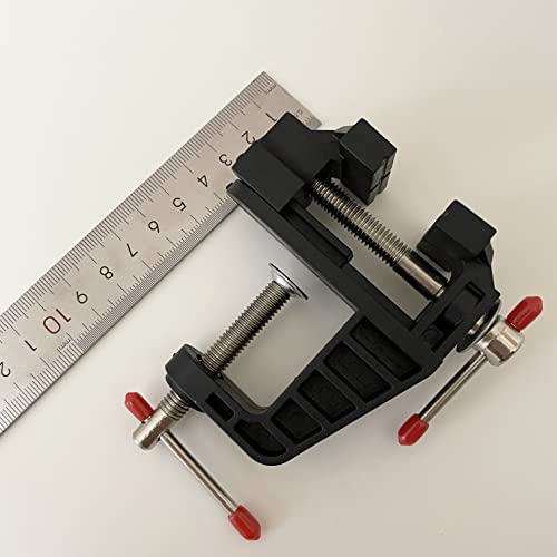BUYSK Mini Table Clamp Small Hobby Bench Vice for Repairs Modelling Painting and Crafting (Black) BUYSK