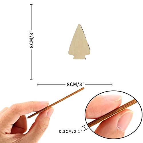 Arrowhead Wood Craft Unfinished Wooden Cutout Art DIY Wooden Signs Inspirational Wall Plaque Farmhouse Woodshop Garage Wall Decor for Laundry Room Arupkeer