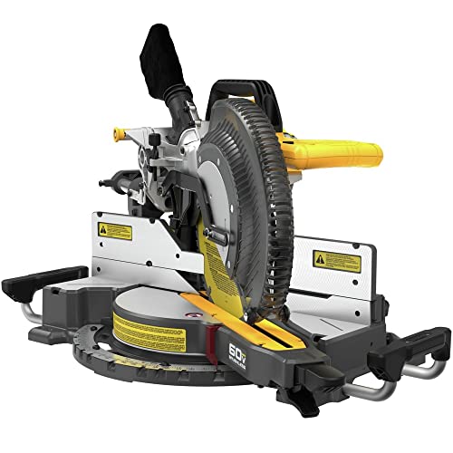 DEWALT DCS781B 60V MAX Brushless Lithium-Ion Cordless 12 in. Double Bevel Sliding Miter Saw (Tool Only) DEWALT