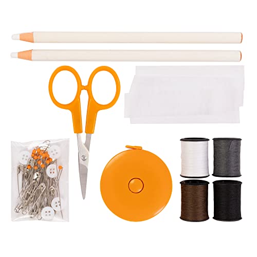 Fiskars Sewing Kit - 62-Piece Sewing Set with Case - Craft Supplies for Sewing - Clear Fiskars