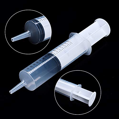 3 Pcs 150ml Large Syringes, Sterile and Individual Sealed, Easy to Use and Clean, Plastic Garden Syringe for Liquid, lip Gloss, Paint, Epoxy Resin, A AKRAF