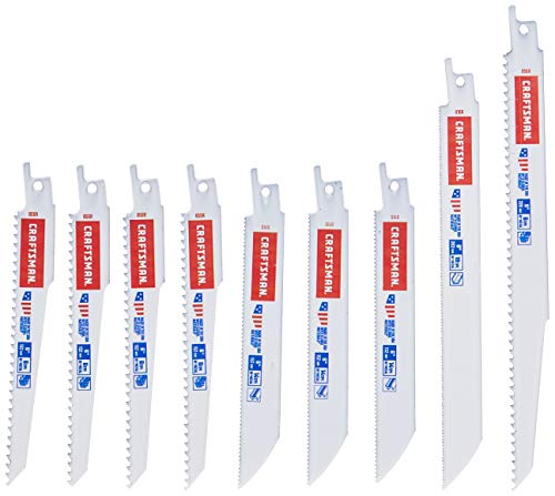 CRAFTSMAN Reciprocating Saw Blades, 9Piece Kit (2058840) Craftsman