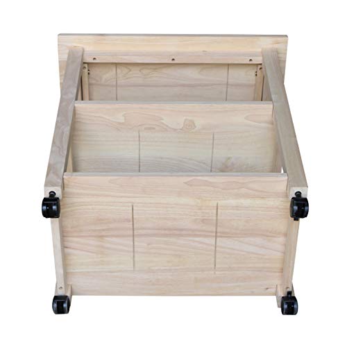 International Concepts Microwave Cart, Unfinished IC International Concepts