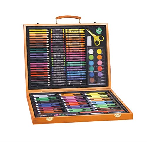 SFSUMART 150 PCS Wooden Art Set, Coloring Drawing Painting kit, Art  Supplies, Markers Crayons Colour Pencils, Gift for Kids Teens Boys Girls …  : : Toys & Games
