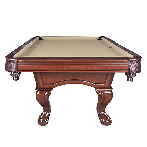 Augusta 8-ft Pool Table - Walnut Finish with Camel Felt Hathaway