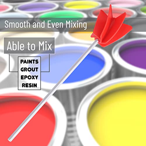 Bates- Helix Paint Mixer, 11.8 Inch, 1 Gallon Paint Mixer for Drill, Resin Mixer, Epoxy Mixer, Paint Stirrer for Drill, Drill Mixer Attachment, Epoxy Bates Choice Pro