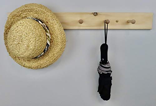 30" Shaker Peg Rack Unfinished WoodArtSupply