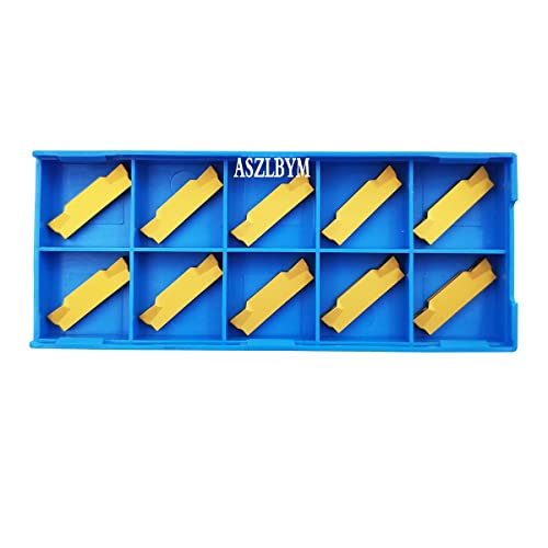ASZLBYM Lathe Grooving Tool Holder Grooving Cut-Off Tool Holder MGEHR1616-3 With 11pcs MGMN300-M Indexable Carbide Grooving Inserts ASZLBYM