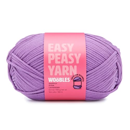 The Woobles Easy Peasy Yarn, Crochet & Knitting Yarn for Beginners with Easy-to-See Stitches - Yarn for Crocheting - Worsted Medium #4 Yarn - - WoodArtSupply