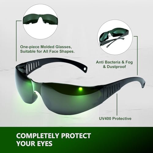 CARLANY Set of 10 IPL Safety Glasses, 200-2000nm Eye Protection Glasses for IPL Laser Hair Removal Treatment and Laser Cosmetology Operator Eye CARLANY