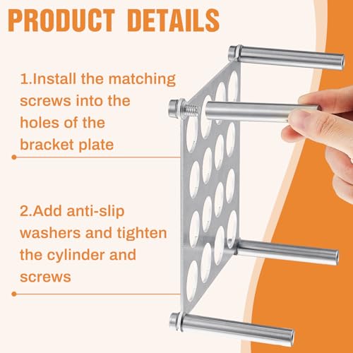 Yaocom 2 Pcs Chess Piece Holder for Casting Chess with 1 Holder and 4 Legs DIY Silicone Molds Accessories for Making Game Kit Set, 6.5 x 6.5 x 3 Yaocom