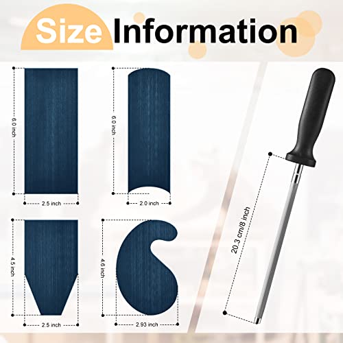 Cabinet Scraper Burnisher with 4 Piece Multi Shaped Scraper Set Manganese Steel Rectangle Curved Beveled Card Scraper Woodworking Carving Hand Gueevin