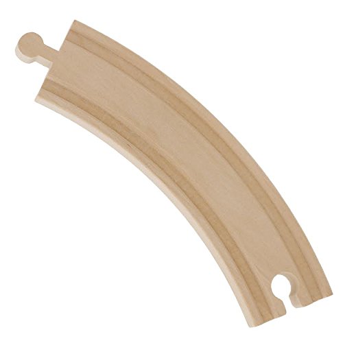 Wooden Train Track 52 Piece Set - 18 Feet Of Track Expansion And 5 Distinct Pieces - 100% Compatible with All Major Brands Including Thomas Wooden Right Track Toys