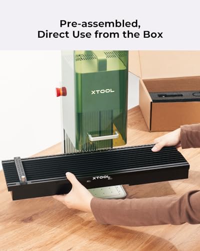 xTool F1 Slide Extension for F1 only, Expand The Laser Engraving Area to 115 * 400mm, Longer Laser Engraving and Cutting for Laser Engraver, 5 Clamps xTool