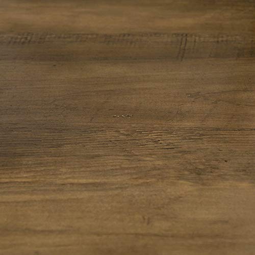 Walker Edison Andre Modern Solid Wood Dining Table, 52 Inch, Rustic Oak Walker Edison