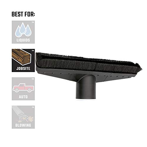 CRAFTSMAN CMXZVBE38633 2-1/2 in. Floor Brush Wet/Dry Vac Attachment, 14 in. Wide Shop Vacuum Accessory Craftsman
