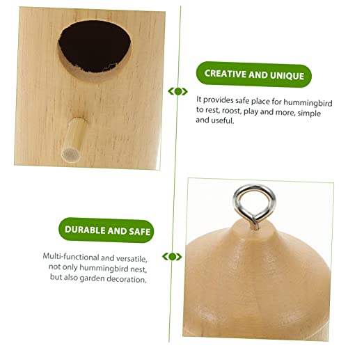 Kisangel Hummingbird House Decorative Bird Houses Honeycomb Hut Unfinished Birdhouses Wood Bird House Outdoor Bird Aviary Bird Breeder Outdoor Bird Kisangel