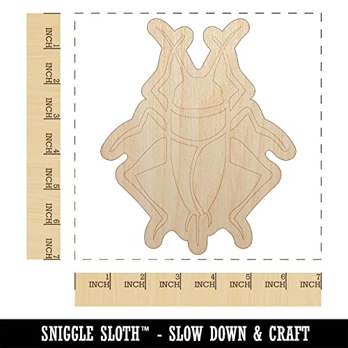 Cricket Insect Bug Unfinished Wood Shape Piece Cutout for DIY Craft Projects - 1/8 Inch Thick - 6.25 Inch Size Sniggle Sloth