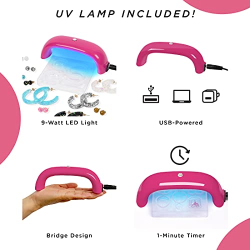 Blue Moon Beads UV Resin Hoop & Stud Earring Jewelry-Making Kit Blue Moon Beads