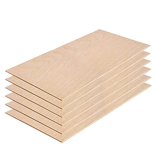 3MM 1/8" x 12" x 24" Baltic Birch Plywood – B/BB Grade (6pk) Perfect for Arts and Crafts, School Projects and DIY Projects, Drawing, Painting, Wood Anderson Plywood