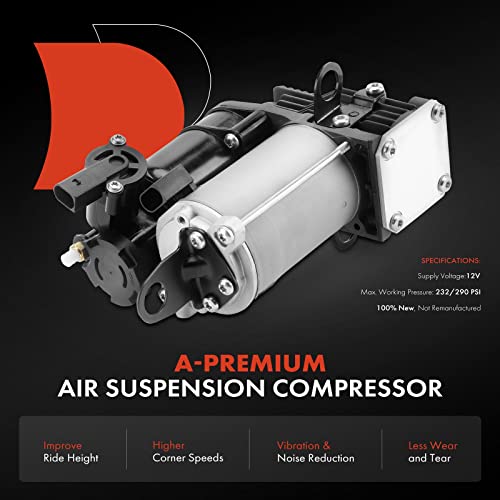 A-Premium Air Suspension Compressor Compatible with Mercedes-Benz CL550 CL600 CL63 AMG CL65 AMG S350 S350 S400 S550 S600 S63 AMG, Replace# - WoodArtSupply