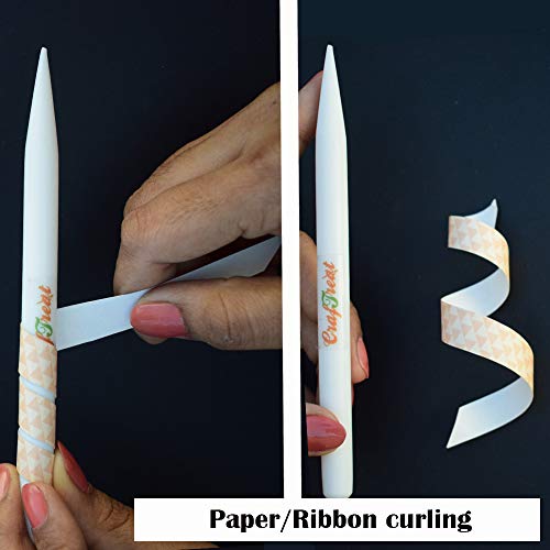 CrafTreat Teflon Pencil Bone Folder and Scoring Tool - Paper Creasing Tool - Paper Scorer for Paper Crafting, Origami, Bookbinding, Scrapbooking - CrafTreat