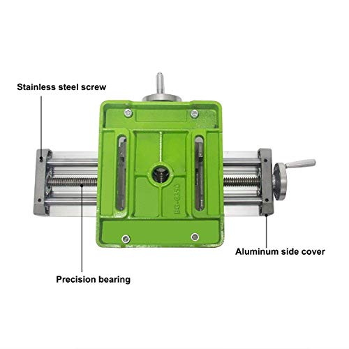 MultifunctionWorktable Milling Working Cross Table Milling Machine Compound Drilling Slide Table For Bench Drill Adjustme X-Y (6350 SIZE) AMYAMY