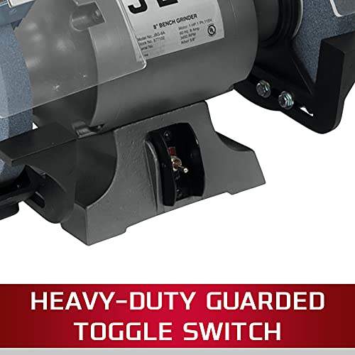 JET 8-Inch Bench Grinder, 3450 RPM, 1/2 HP, 1Ph 115V (JBG-8A) Jet