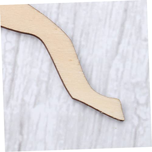 ABOOFAN 10pcs Unfinished Wooden Slices Wood Cutouts Unfinished Wooden Christmas Cutouts Christmas Ornaments Xmas Christmas Deer Pendants Ornament ABOOFAN