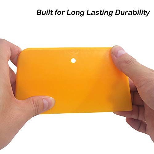 DaKuan Set of 9 Body Filler Spreaders Automotive Body Fillers, 4, 5, 6 Inch Reusable Plastic Spreader for Applying Fillers, Putties, Glazes, Caulks DaKuan