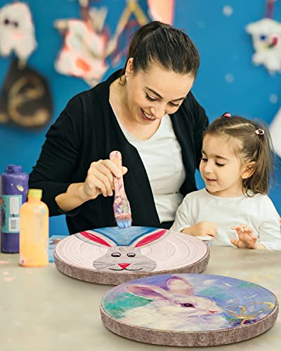 Wood Slices 12-13.5 Inch 2 Pcs Large Wood Slices for Centerpieces/Tables/Weddings/BabyShower/Crafts/Decorations ZKHOB