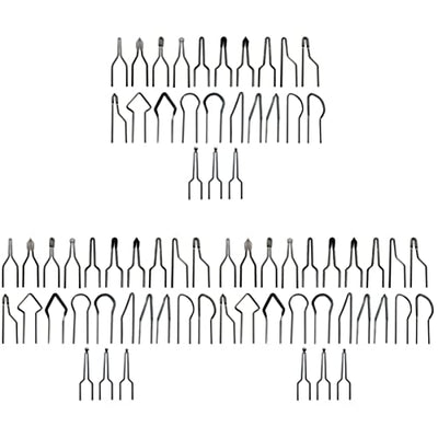 COHEALI 69 PCS Professional Pyrography Replacement Tips for Burning Wood Wire Tips for Burning Wood Replacement Pyrography Wire Tip Kit, Silverx3pcs