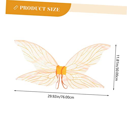 VOSAREA Cicada Wings Halloween Elf Wing Photo Props Kid Elf Wings Kids Butterfly Wings Women Fairy Costume Wings Princess Cosplay Wings Adult Fairy VOSAREA
