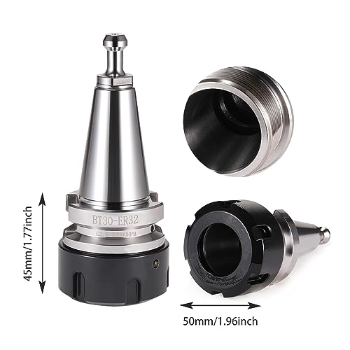 BT30 ER32-45L Balance Collet Chuck G2.5 30000RPM CNC Tool Holder With Pull Stud Milling Lathe (1) HOZLY