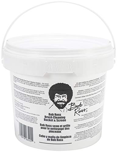 Bob Ross R6545 Cleaning Bucket & Screen-White Bob Ross