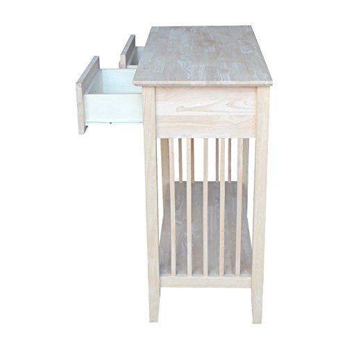 International Concepts Mission Styled Server and Console Table, Unfinished IC International Concepts