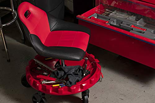 Traxion 2-700 ProGear Mobile Rolling Gear Seat W/Equipment Tray and Five All-Terrain 5" Casters Traxion