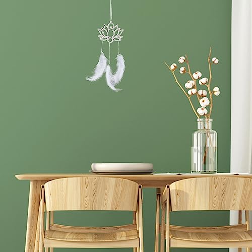 OLYCRAFT 24pcs Lotus Dream Catcher Rings Wooden Macrame Hoops Smooth Unfinished Macrame Rings Flower Shape Macrame Ring for DIY Crafts Projects Home OLYCRAFT