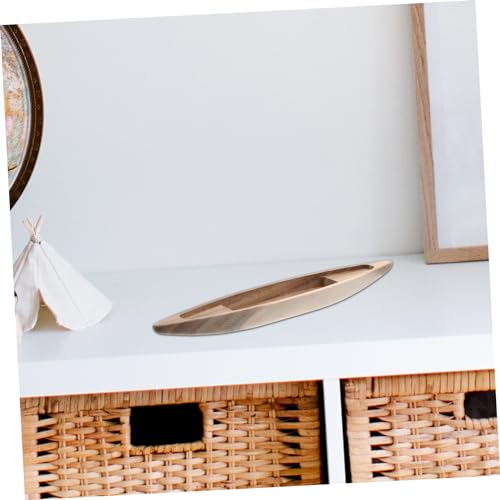 Yardenfun Office Decor Home Decor Supplies Wooden Boat Crafts Unfinished Boat Model Miniature Boat Model Boat Wood Crafts Wood Crafts Boat Ornament Yardenfun