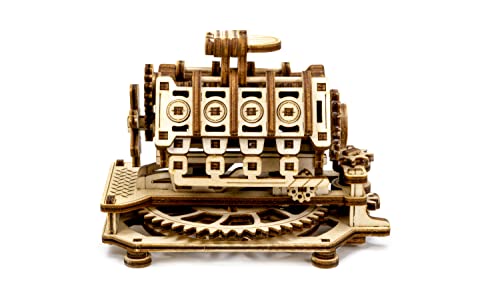 WOODEN.CITY Wood Engine Model Kit 3D Puzzle - 3D Wooden Puzzle Model Engine Kit for Adults - V8 Engine Model Kit That Works 3D Wooden Puzzles for WOODEN.CITY