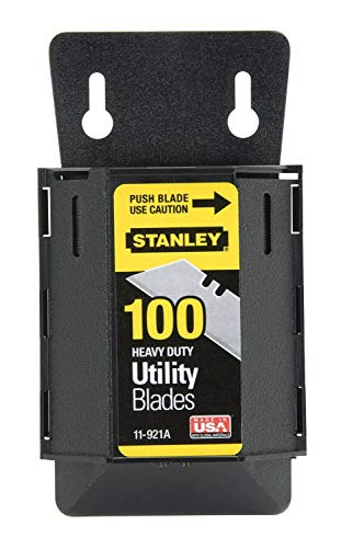 Stanley Hand Tools 11-921A 100 Pack Utility Knife Blades & Dispenser Stanley