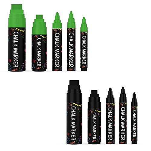 Chalkola Artist Bundle - 5 Green Variety + 5 Black Variety Chalkola