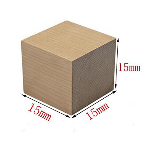 50PCS Blank Wooden Cubes Square Unfinished Wooden Blocks for Crafts and Carving Plain Blank Natural Wood Blocks Puzzle Making Crafts and DIY Projects Suoirblss