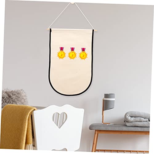 COHEALI Medal Display Hanging Flag enamel pin belt holder brooch wall banner karate belt pin banner pin display blank banners flag unfinished cotton COHEALI