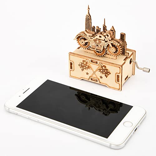 YII WMOC 3D Wooden Puzzle Mechanical Model Car Kits Toys for Boys and Girls Assembly Music Model Brain Teaser for Adults and Kids yii wmoc