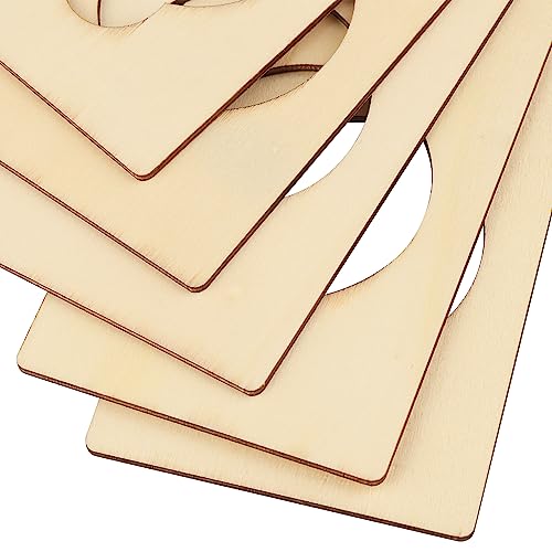 40 Pieces Unfinished Wood Door Knob Hangers, 8.7 x 3.15 x 0.1 Inch, Door Knob Signs for Painting, DIY Craft, Home, Office Hotel Decoration, Business GNIEMCKIN