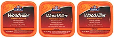 Elmer's E842L Carpenter's Interior Wood Filler, 32 Oz, Pack of 3